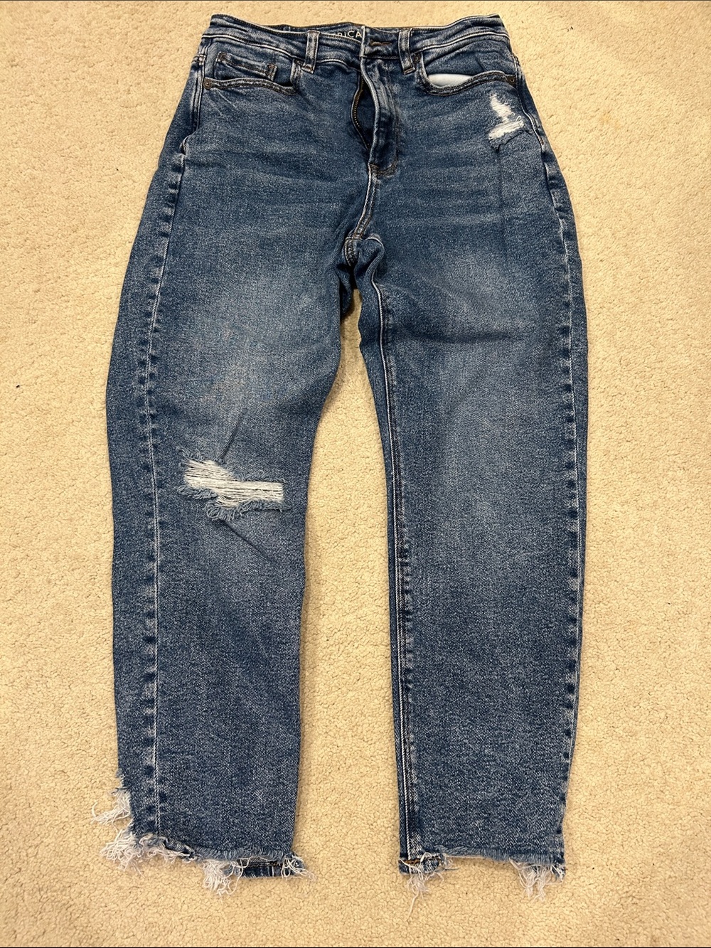 American Eagle High-Rise Barrel Blue Women’s Jeans